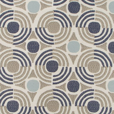 ROBERT ALLEN FABRICS-TETRADISC BK -INDIGO