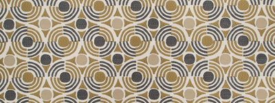 ROBERT ALLEN FABRICS-TETRADISC BK -BRASS