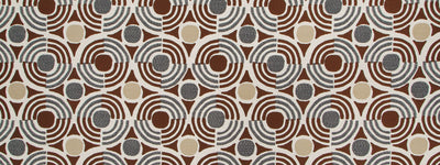 ROBERT ALLEN FABRICS-TETRADISC BK -HENNA