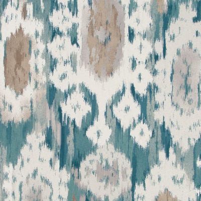 ROBERT ALLEN FABRICS-IKAT REFLECT -AEGEAN
