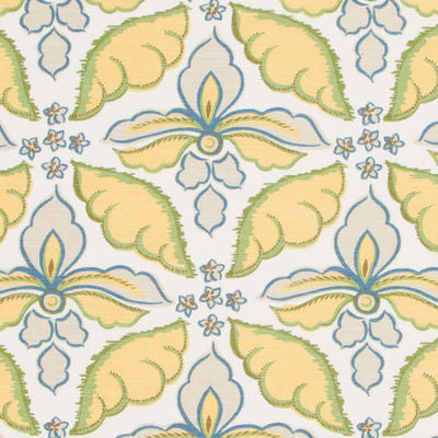 ROBERT ALLEN FABRICS-PAINTED DAMASK -LEAF