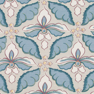 ROBERT ALLEN FABRICS-PAINTED DAMASK -SOFTPLUM