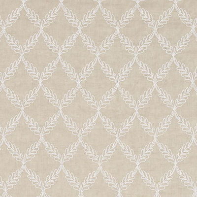 ROBERT ALLEN FABRICS-LEAF LATTICE -LINEN