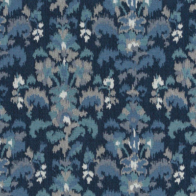 ROBERT ALLEN FABRICS-FINE IKAT RR BK -LAPIS