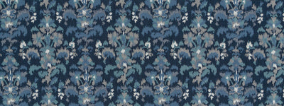 ROBERT ALLEN FABRICS-FINE IKAT RR BK -LAPIS
