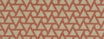 ROBERT ALLEN FABRICS-GEO STITCH -PERSIMMON