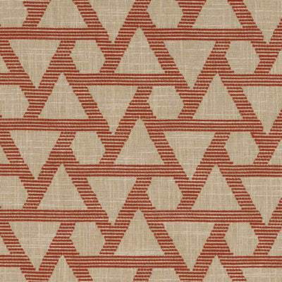 ROBERT ALLEN FABRICS-GEO STITCH -PERSIMMON
