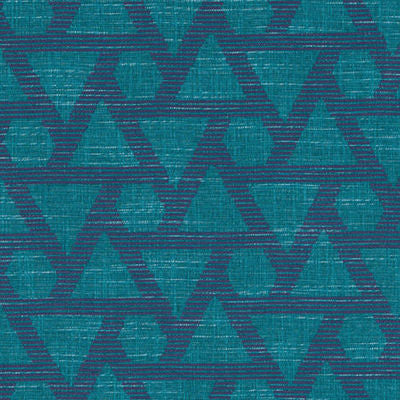ROBERT ALLEN FABRICS-GEO STITCH -PEACOCK