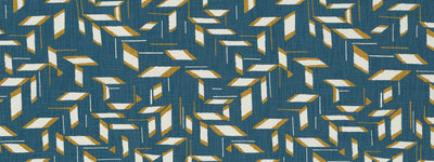 ROBERT ALLEN FABRICS-BLOCK SHAPES -JADE