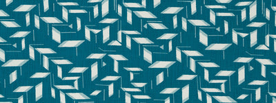 ROBERT ALLEN FABRICS-BLOCK SHAPES -PEACOCK