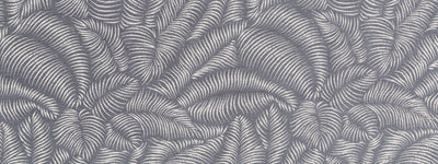 ROBERT ALLEN FABRICS-TROPIC FERNS BK -SLATE
