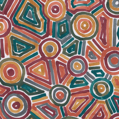 ROBERT ALLEN FABRICS-SONGLINES -CINNABAR