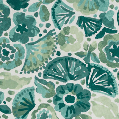 ROBERT ALLEN FABRICS-WATERFLOWERS -JASPER