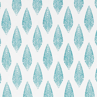 ROBERT ALLEN FABRICS-LEAF IT ALONE -AQUA