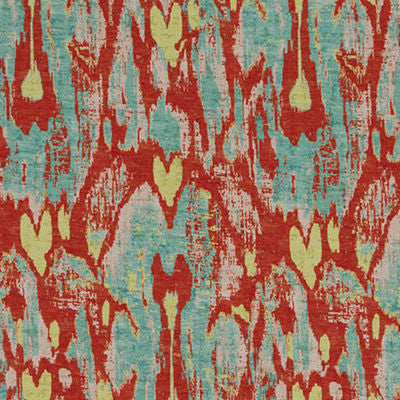 ROBERT ALLEN FABRICS-CORAZON VELVET -TOMATO