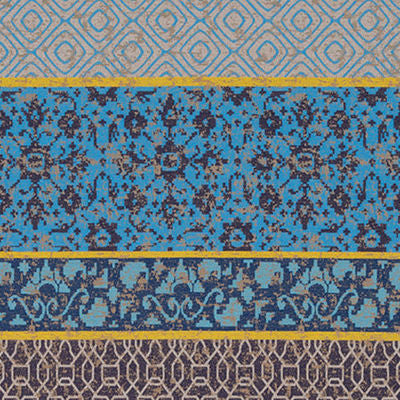ROBERT ALLEN FABRICS-BARONS COURT -AZURE