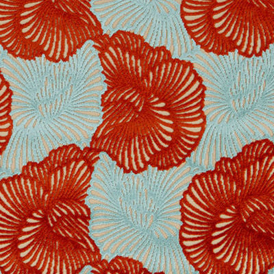 ROBERT ALLEN FABRICS-TROPIC PLUSH -TOMATO