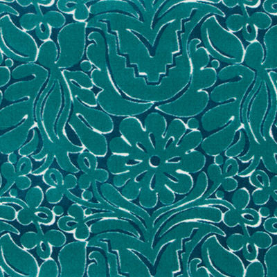 ROBERT ALLEN FABRICS-HUIPIL VELVET -AQUA