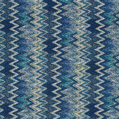 ROBERT ALLEN FABRICS-SAWTOOTH WAVE -AZURE