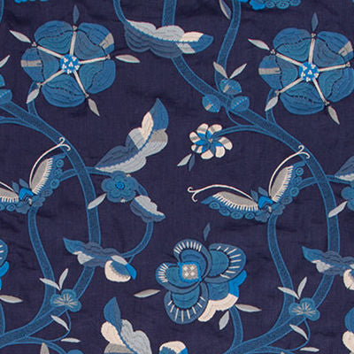 ROBERT ALLEN FABRICS-DULCE FLORES -AZURE