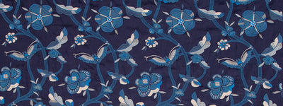 ROBERT ALLEN FABRICS-DULCE FLORES -AZURE