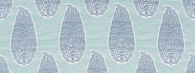 ROBERT ALLEN FABRICS-PAISLEY SHAPES -AQUATINT