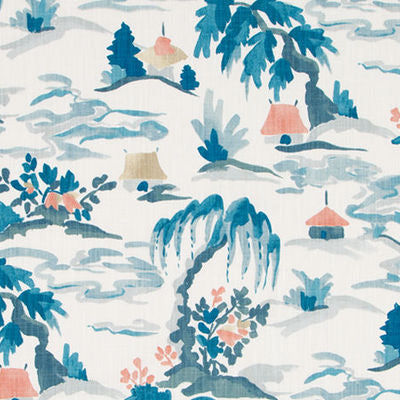 ROBERT ALLEN FABRICS-BALTIC PAGODA -COLDSPRING
