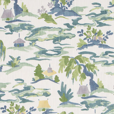 ROBERT ALLEN FABRICS-BALTIC PAGODA -LAKESIDE