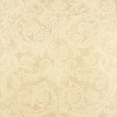 Schumacher Wallcovering - 529110-Pontine Damask - Bone