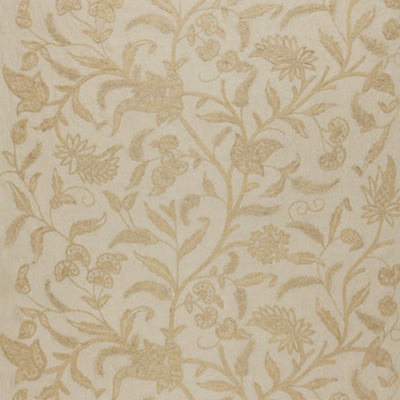 SCHUMACHER FABRICS -54191-AMAGANSETT LINEN CREWEL