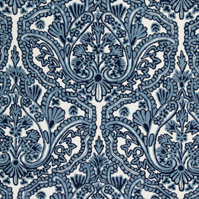 SCHUMACHER FABRICS -64310-CLAREMONT CREWEL EMBROIDERY
