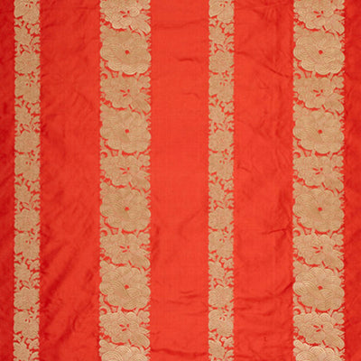 SCHUMACHER FABRICS -64431-MANDARIN SILK STRIPE