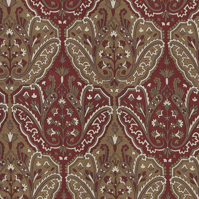 SCHUMACHER FABRICS -64811-MAHARAJAH CREWEL EMBROIDERY