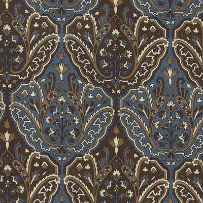 SCHUMACHER FABRICS -64812-MAHARAJAH CREWEL EMBROIDERY
