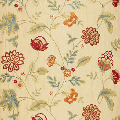 Schumacher Fabrics , a selection of fabrics such as velvet, damask, cotton, silk, linen and sheers.