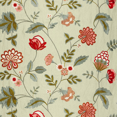 Schumacher Fabrics , a selection of fabrics such as velvet, damask, cotton, silk, linen and sheers.