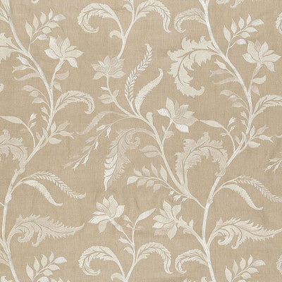 SCHUMACHER FABRICS -65131-MONCEAU LINEN EMBROIDERY