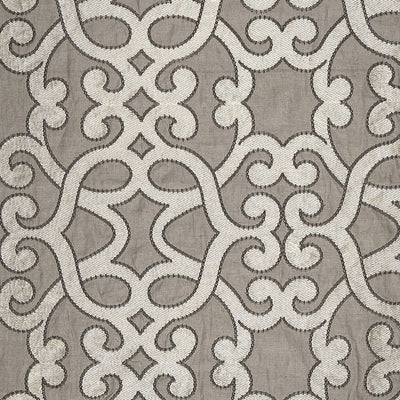 SCHUMACHER FABRICS -65180-AMBOISE LINEN EMBROIDERY