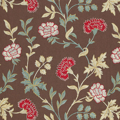 SCHUMACHER FABRICS -65660-SHERIDAN LINEN EMBROIDERY
