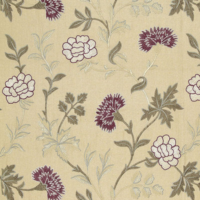 Schumacher Fabrics , a selection of fabrics such as velvet, damask, cotton, silk, linen and sheers.