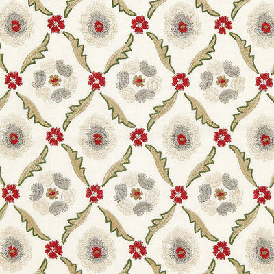 SCHUMACHER FABRICS -65740-CLAREMONT EMBROIDERY