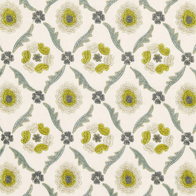 SCHUMACHER FABRICS -65741-CLAREMONT EMBROIDERY