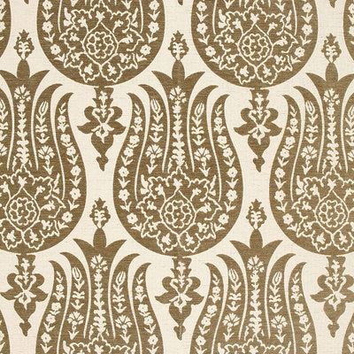 Schumacher Fabrics , a selection of fabrics such as velvet, damask, cotton, silk, linen and sheers.