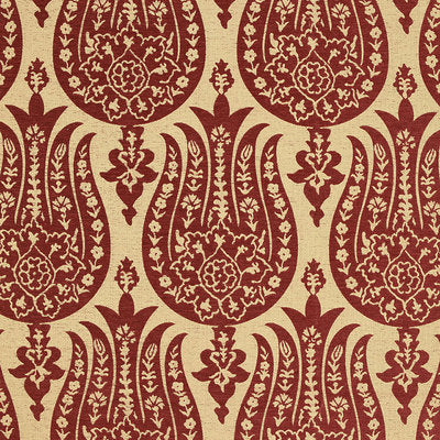 Schumacher Fabrics , a selection of fabrics such as velvet, damask, cotton, silk, linen and sheers.