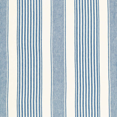 SCHUMACHER FABRICS -66090-SUMMERVILLE LINEN STRIPE