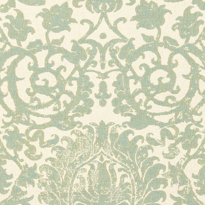 SCHUMACHER FABRICS -66360-AREZZO LINEN DAMASK