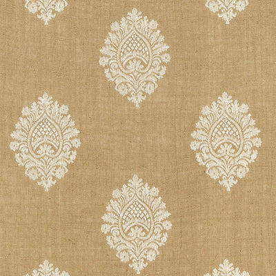 SCHUMACHER FABRICS -67340-SAVANNA JUTE EMBROIDERY