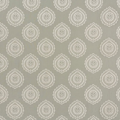 SCHUMACHER FABRICS -70200-OLANA LINEN EMBROIDERY