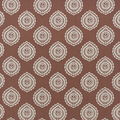 SCHUMACHER FABRICS -70203-OLANA LINEN EMBROIDERY