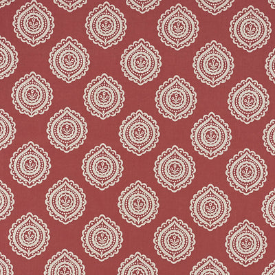 SCHUMACHER FABRICS -70204-OLANA LINEN EMBROIDERY